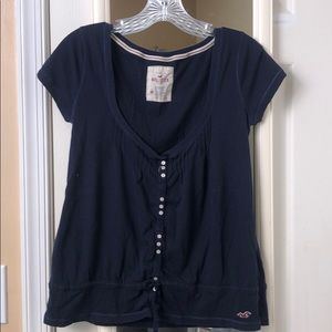 Navy Blue hollister top
